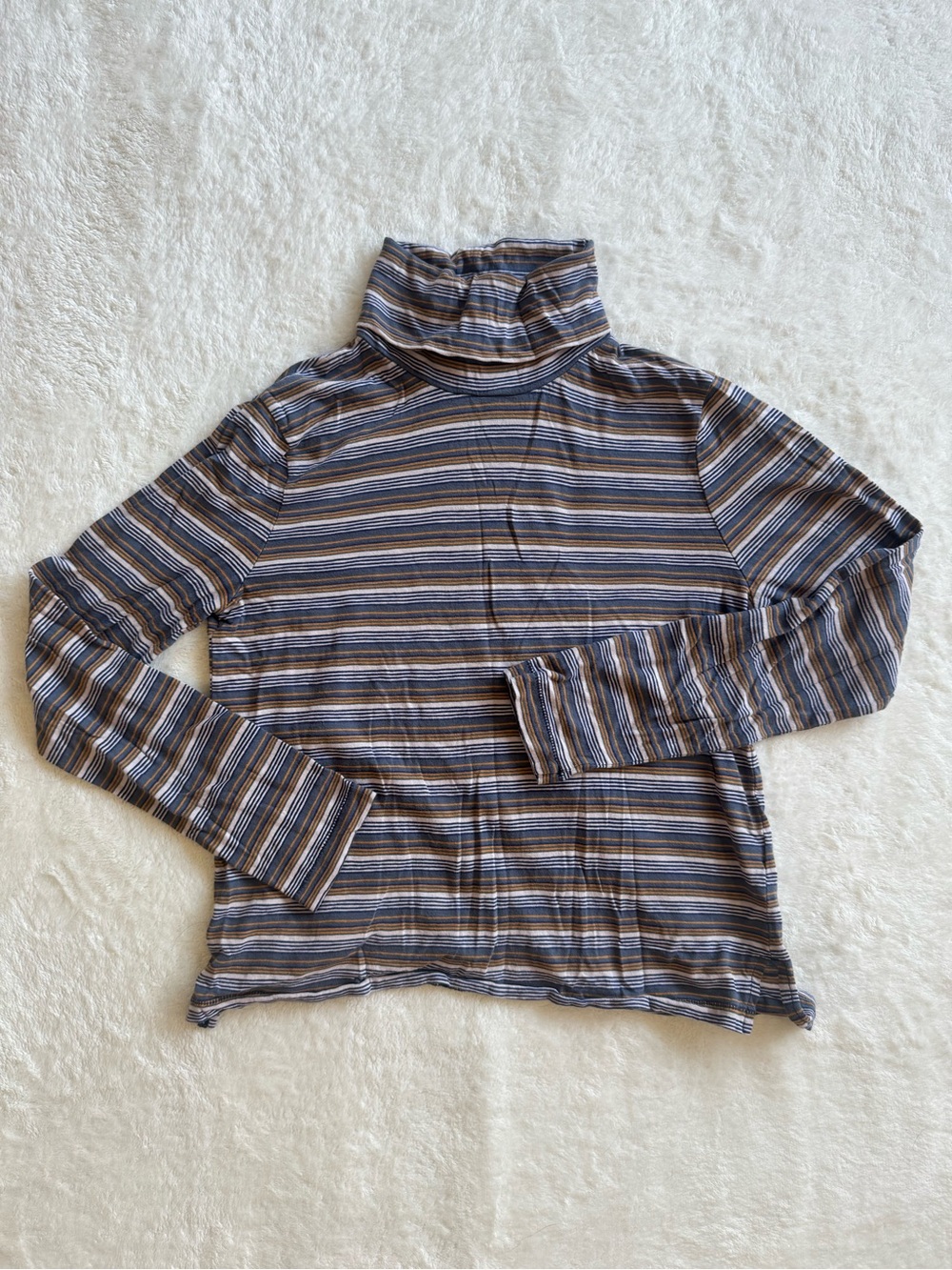 Madewell Multicolor Striped Turtleneck — Women’s Medium